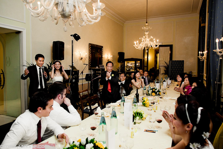 wedding reception in Rome