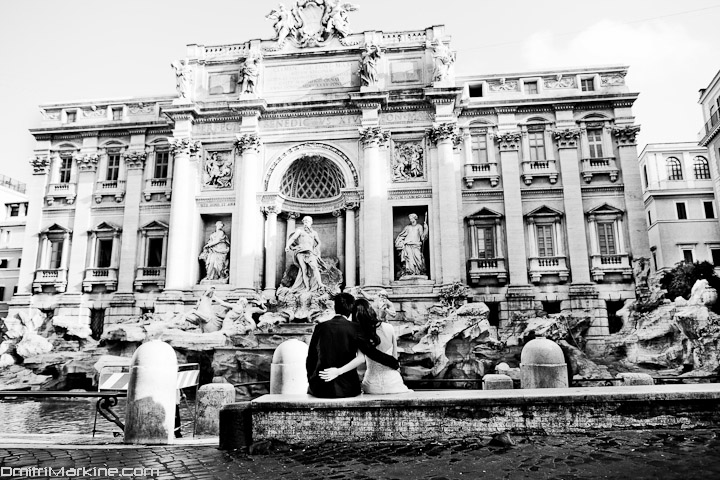 Trevi fountain Wedding Rome